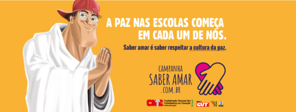 cnte campanha combate violencia nas escolas campanha paz facebook capa