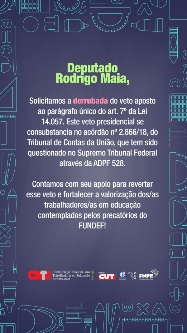 cnte derrubada vetos precatoriosDep Rodrigo Maia Emailmkt2