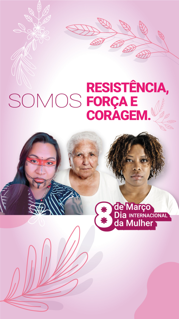 dia internacional da mulher post stories sem logos