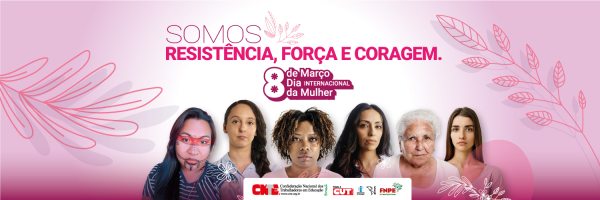 dia internacional da mulher twitter cover com logos