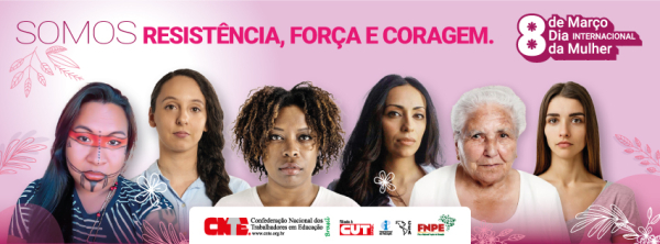 dia internacional da mulher facebook cover com logos