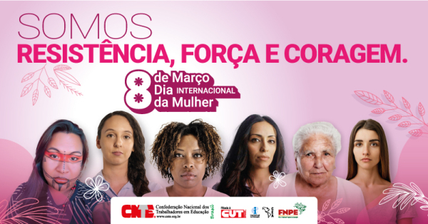 dia internacional da mulher twitter post com logos