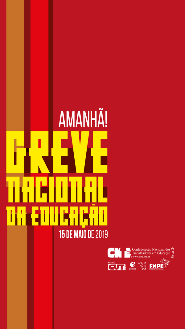 greve geral 15 de maio post stories 1dia amanha