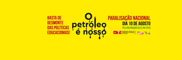 paralisacao o petroleo e nosso twitter cover