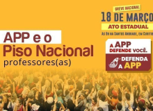 [PR] Professores(as) paranaenses recebem 43% a menos do que determina a Lei