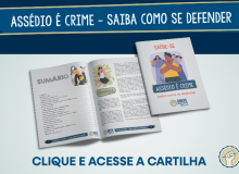 [SC] “Assédio é Crime: saiba como se defender” é o tema da cartilha lançada do Sinte