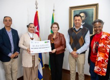 CNTE e Embaixada de Cuba celebram resultado de campanha de solidariedade