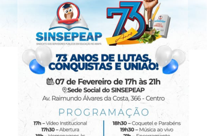 [AP] Homenagem aos 73 anos do SINSEPEAP – Um Chamado à Luta e à ...