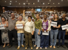 Apoio à greve dos/as trabalhadores/as administrativos/as da educação de Goiânia
