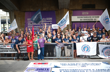 [SC] Sinte/SC realiza mobilização e cobra aplicação integral do reajuste do Piso